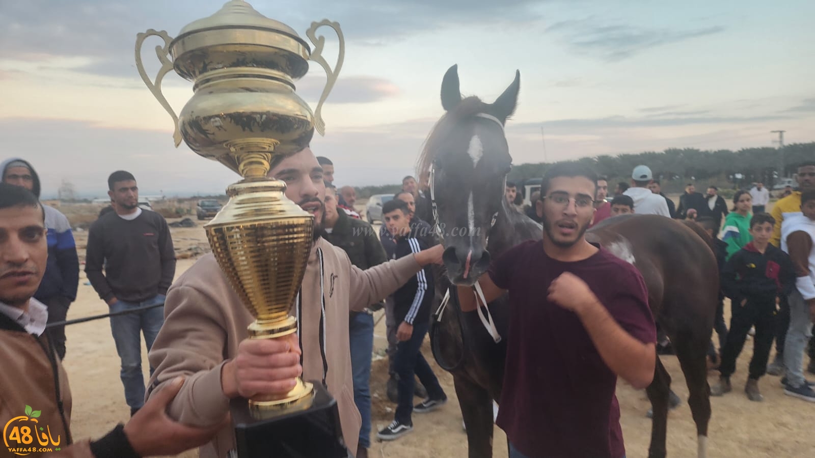شاهد: سباق الخيول العربية الأصيلة في مدينة أريحا 